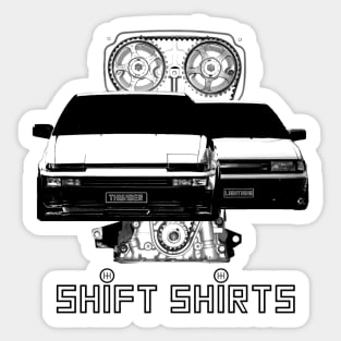 Shift Shirts Lightning and Thunder - AE86 Inspired Sticker